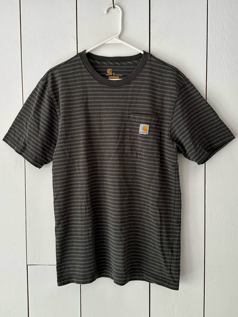 Carhartt Mens Striped T-Shirt Sz S